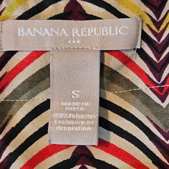 Banana Republic women's tank chevron pattern in multiple colors size S - Picture 6 of 7